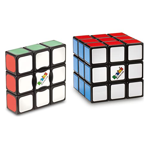 Rubik's 6063509 Rubik’s Starter Pack, The and Problem-Solving, for Beginners Cube-Das Starterpaket-Das Original 3x3 Würfel und Edge Classic Problemlösende Puzzles für Anfänger