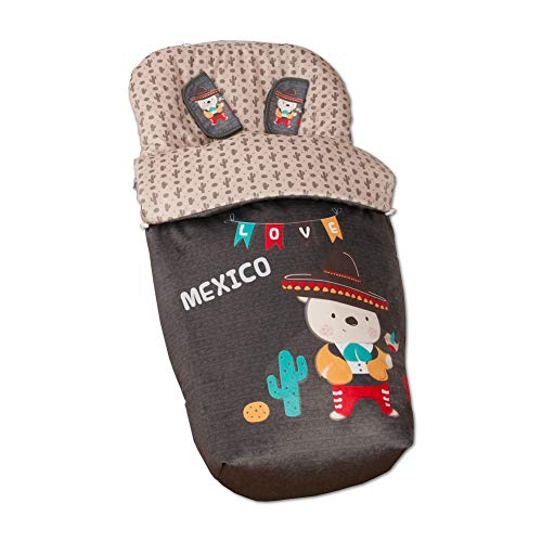 Babyline Mexico Fußsack, mit Handschuhen, unisex