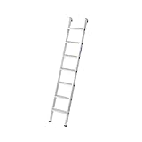 Stufen-AnlegeLeiter, (Alu), Arbeitshöhe 3,4 m,Leiternlänge 1,95 m, Stufenanzahl 7, Gewicht 3,6 kg