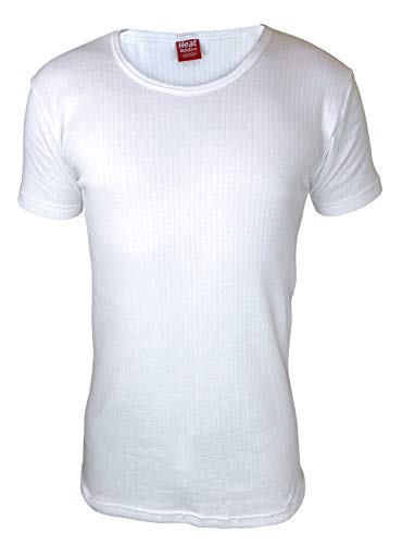 HEAT HOLDERS - Herren Thermo Innenfleece Outdoor Kurzarm Unterhemd (X-Large (44-46" Chest), White)