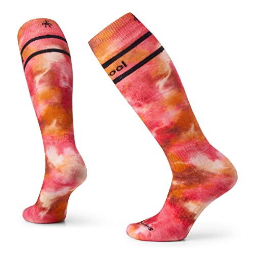 Smartwool Ski Full Cushion Tie Dye Print OTC Socken Damen pink