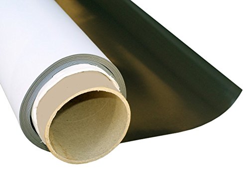 Magnetfolie weiß matt beschichtet 1,5mm x 50cm x 62cm - flexible magnetische Folie, in Digitaldruck bedruckbar, haftet auf allen metallischen Oberflächen