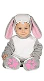 Guirca - Bugs Bunny Hase Kostüm 6/12 Monate, Farbe Grau, Weiß und Rosa, 88383