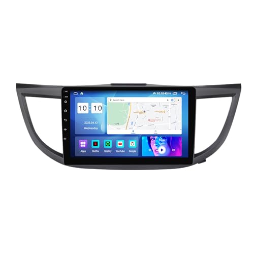 Android 12 Autoradio Stereo 10 Zoll Touchscreen Für Honda CRV （2012-2016） Multimedia Radio Unterstützung Kabelloses Carplay Android Auto Bluetooth Mit GPS Navigation Lenkradsteuerung (Color : 2.4, S