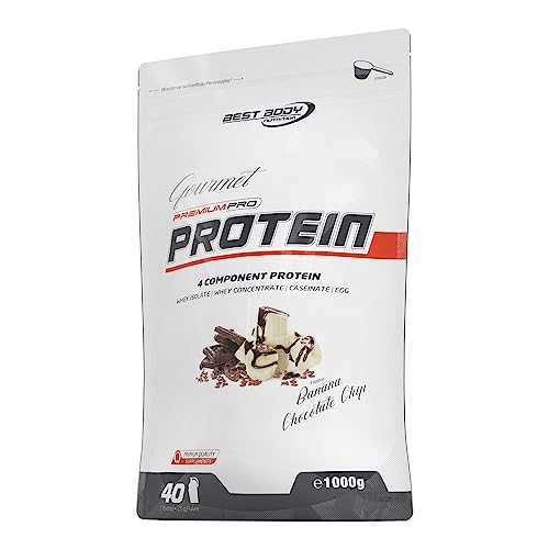 Best Body Nutrition Gourmet Premium Pro Protein Banana Chocolate Chip, 1000 g