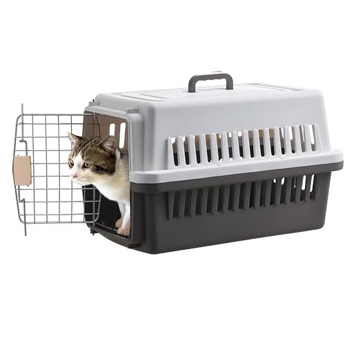 LLGJ - Spree C-00000009 Transportbox für Haustiere bis zu 6,8 kg, für Kleintiere, für Fluggesellschaften / Straßenreisen zugelassen, Kaffeebraun