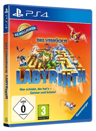 Das verrückte Labyrinth - Familien Spieleklassiker für 1 - 4 Spieler für PS4