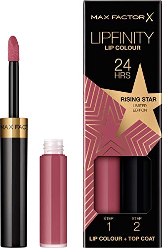 2x Max Factor Lipfinity Lip Colour 2 Step Rising Stars Collection 84 Rising Star