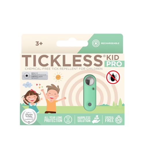 Tickless Kid Pro Wiederaufladbarer Ultraschall Zeckenschutz für Kinder – Menta