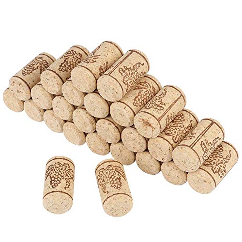Ladieshow Natural Cork Bungs, 100 Stück Straight Wine Corks Stopper, Natural Corks für die Herstellung von Bierflaschen oder DIY-Dekor, 22 x 44 mm