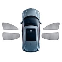 Auto Seitenfenster Sonnenschutz für Audi Q7 2016-pr,Alle Jahreszeiten Faltbarer Wärmeisolierung Seitenscheibe Schutzabdeckung Auto Innere Zubehör,4pcs