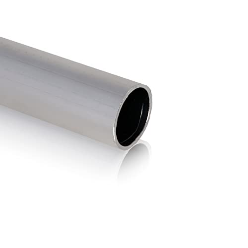 Alurohr Aluminium Rundrohr Aluminiumprofil Alu Rohr Profil Aluprofil Modellbau (Größe: 40x5 mm | Länge: 1.000 mm +/- 5 mm)