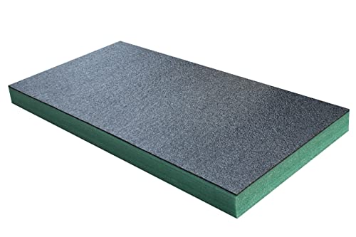 Shadow Foam Medium Sheet - 1000mm x 500mm | Schneiden und Abziehen Schaumstoff für Werkzeugkasten-Organisation (70mm, Blaugrün)