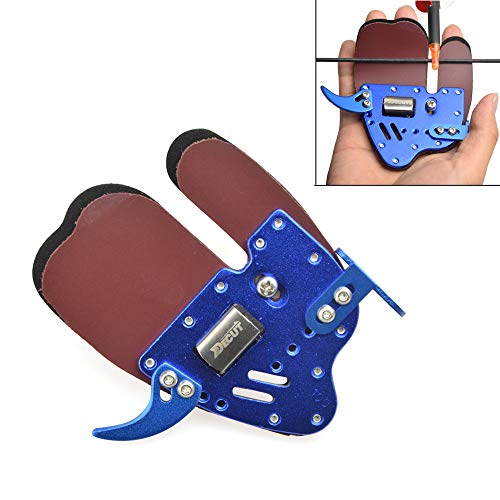 Bogenschießen Fingertab Guard Einstellbare Fingerschutz Für Compoundbogen Mit Leder