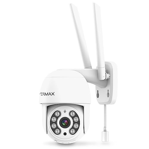 Overmax Camspot 4 Outdoor-Überwachungskamera, Wi-Fi, Zweiwege-Kommunikation, Regen- und sonnenbeständig, flüssiges Bild, 2.5K Auflösung, Objektverfolgung, Farb-Nachtmodus (CAMSPOT 4.0 PTZ)
