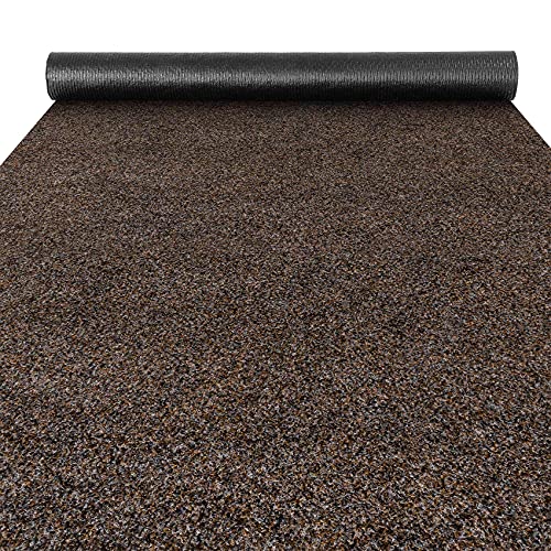 Fußmatte Schmutzfangmatte Teppich Läufer Sauberlaufmatte Indoor Outdoor Flur Eingang Poet Braun 100x500cm