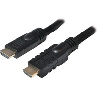 LogiLink Aktives HDMI High Speed Monitorkabel, 25,0 m HDMI-A Stecker - HDMI-A Stecker, mit eingebautem Verstärker, - 1 Stück (CHA0025)