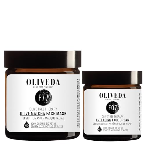 Oliveda F77 Olive Matcha Face Mask 60ml + F07 Anti Aging Creme 50ml