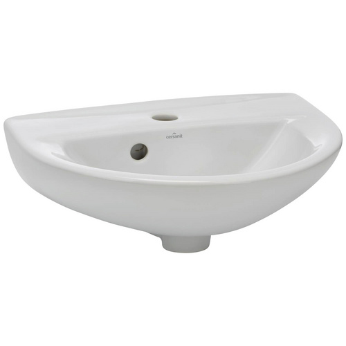 aquaSu® Handwaschbecken, BxTxH: 45 x 35 x 16 cm, Keramik, weiß - weiss 2