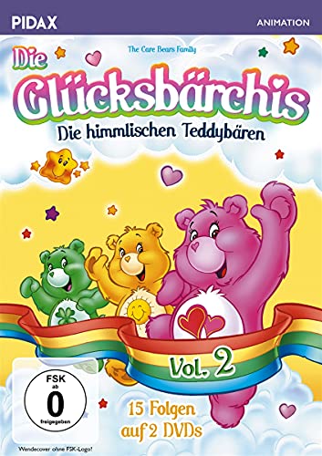 Die Glücksbärchis - Die himmlischen Teddybären, Vol. 2 / Weitere 15 Folgen der beliebten Kult-Serie (Pidax Animation) [2 DVDs]
