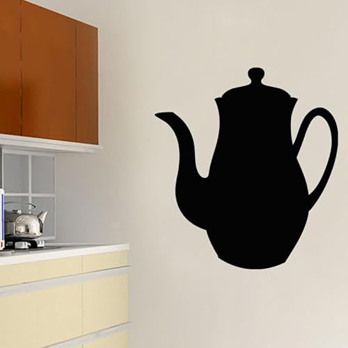Aufkleber aus Schiefer, Tafel, selbstklebend, abwischbar, Design: Teekanne – 50 x 45 cm