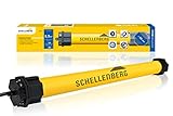 Schellenberg 20620 Rolladenmotor MAXI Standard 20 Nm, mechanische Endlageneinstellung, Rohrmotor für 60 mm Welle, bis 8,5 m² Rollladenfläche, Set inkl. Wandlager