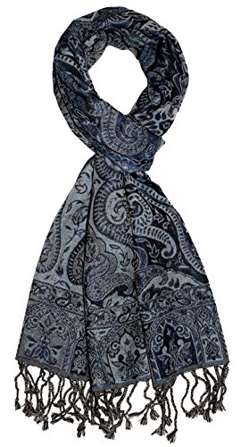 LORENZO CANA Luxus Herren Schal aus weicher Wolle aufwändiges Paisley Muster bunt mehrfarbig 35 x 160 cm Wollschal Wolltuch Herrenschal Herren