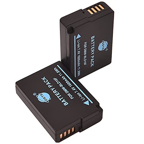 (2-Pack) DMW-BLD10E DSTE Ersatz Batterie Akku Kompatibel für Panasonic DMW-BLD10, DMW-BLD10E, DMW-BLD10PP, DE-A93B und Panasonic Lumix DMC-G3, DMC-GF2, DMC-GX1