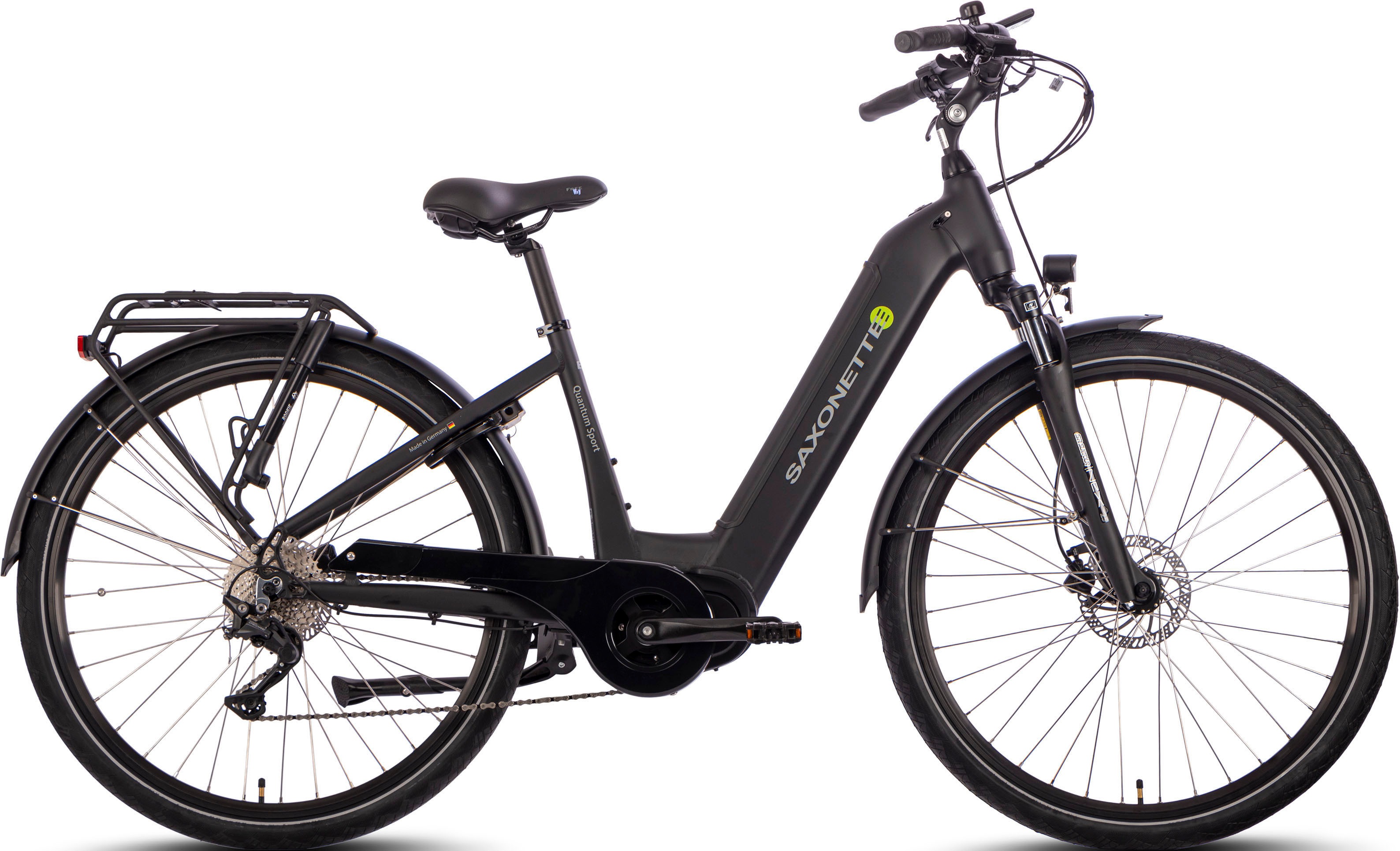 SAXONETTE E-Bike "Quantum Sport Wave", 10 Gang, Shimano, Mittelmotor 250 W