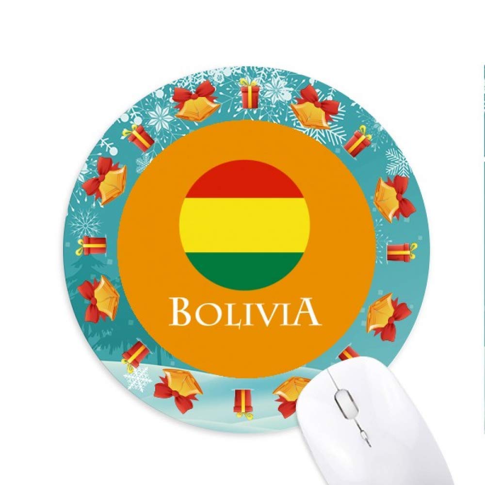 Bolivien Südamerika Spanien Mousepad Round Rubber Mouse Pad Weihnachtsgeschenk