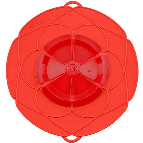 Kochblume Deckel Blume XL, Silikon, Rot, 33 cm