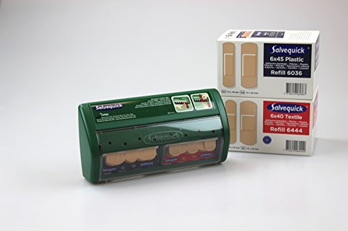 Salvequick®-Pflasterspender mit Textil- und Plastic-Sofortpflaster Vorratspackungen REF 6444 und REF 6036 (FLEXEO-Set)