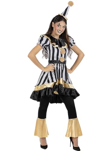 Funidelia | Horror Clown Kostüm Deluxe für Damen Clowns, Killer Clown, Halloween, Horror - Kostüm für Erwachsene & Verkleidung für Partys, Karneval & Halloween - Größe S - Granatfarben