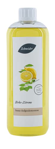Saunabedarf Schneider - Aufgusskonzentrat Birke - Zitrone - lieblich-spritziger Saunaaufguss - 1000ml Inhalt