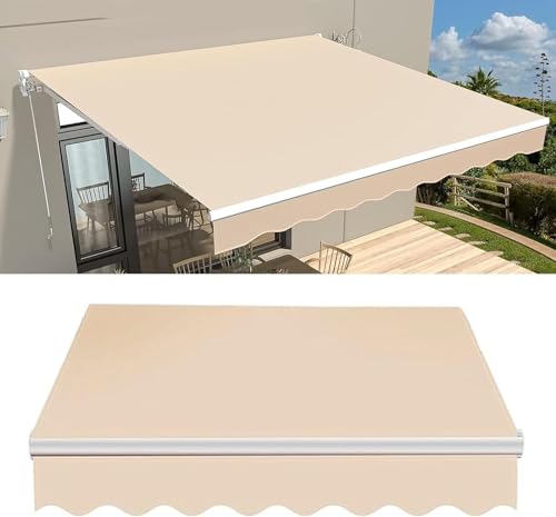 Ersatz-Oberseite for Terrassenmarkise, Sonnenschutz, wasserdichtes Überdachungstuch for den Außenbereich (Color : 3m, Size : 2m)