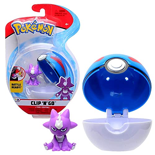 Spielfigur mit Pokeball zur Auswahl | Pokemon | Clip N Go | Action-Figuren, Spielfigur:Toxel