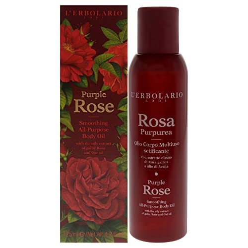 L'Erbolario Rosa Purpurea Körperöl für seidige Haut, 125 ml