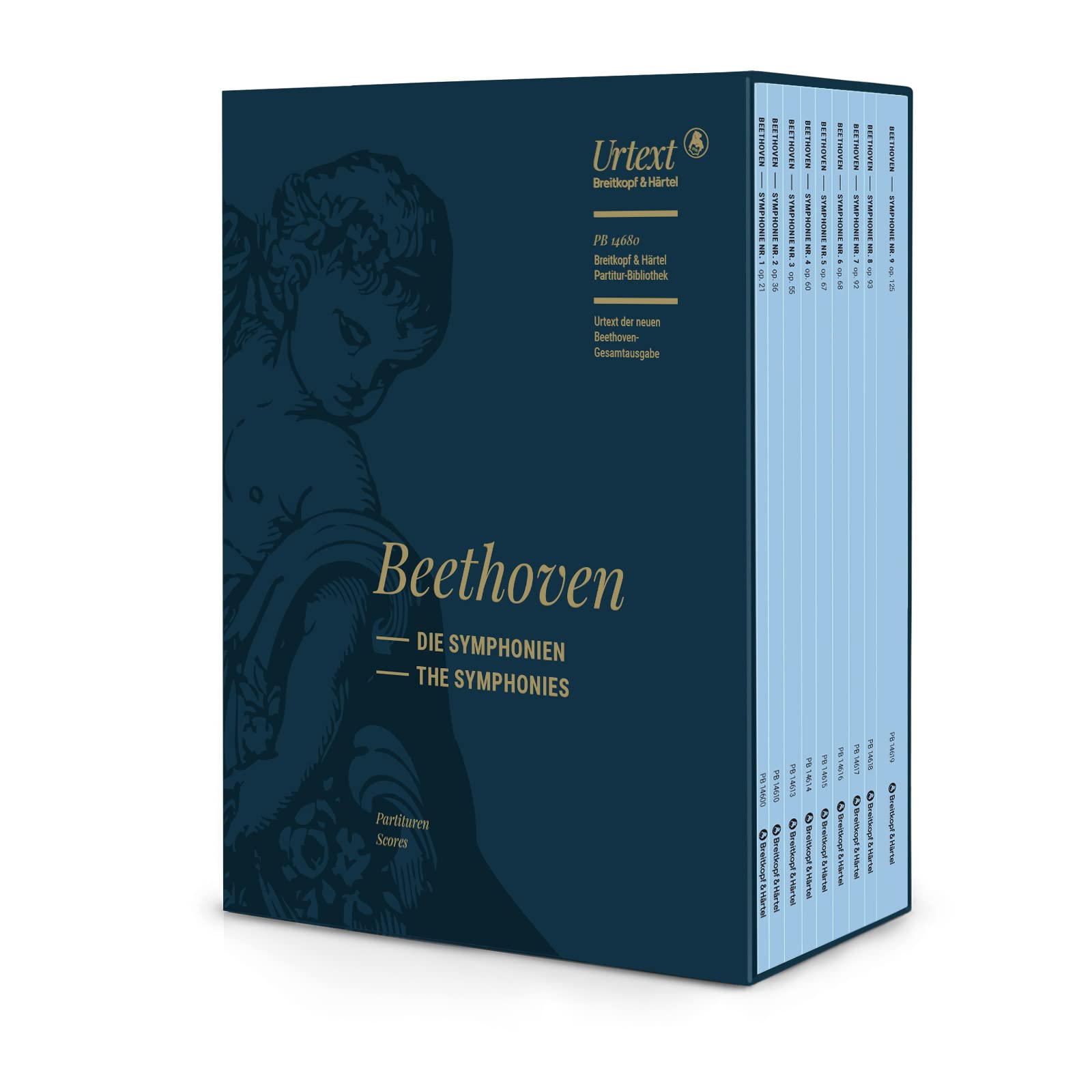 Die Symphonien - 9 Partituren im Schuber - Urtext nach der neuen Beethoven Gesamtausgabe (PB 14680)