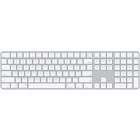 Apple Magic Keyboard with Touch ID and Numeric Keypad - Tastatur - Bluetooth - QWERTY - USA - Silber - für iMac (Anfang 2021), Mac mini (Ende 2020), MacBook Air (Ende 2020), MacBook Pro (Ende 2020) (MK2C3LB/A) - Sonderposten