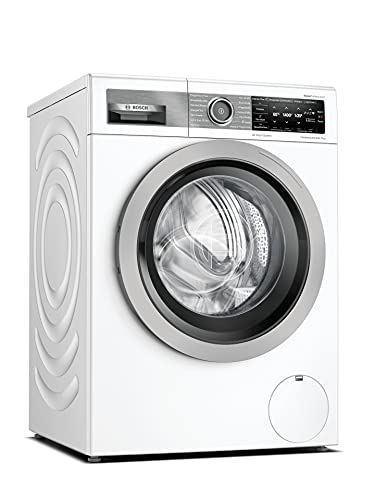 Bosch WAV28G43 HomeProfessional Waschmaschine Frontlader/A / 48 kWh/100 Waschzyklen / 1400 UpM / 9 kg/Weiß / 4D Wash System/Fleckenautomatik Plus/Allergie Plus/Home Connect