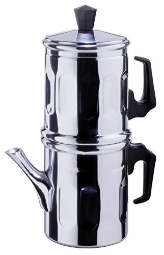 Ilsa Napoletana Kaffemaschine, Aluminium, Silber, für 3 Tassen