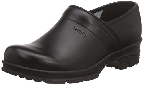Sanita Workwear Unisex-Erwachsene San-Duty Closed-O2 Clogs, Schwarz (Black 2), 44 EU