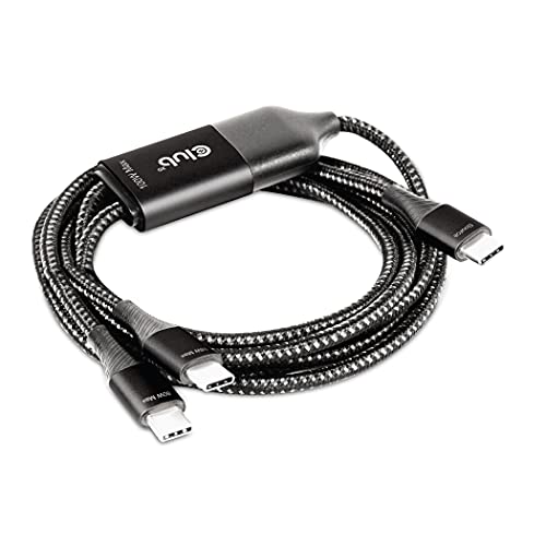 Club 3D USB Typ C Y Ladekabel auf 2 x USB Typ max. 100 Watt 1,83 m – Kabel – Digital