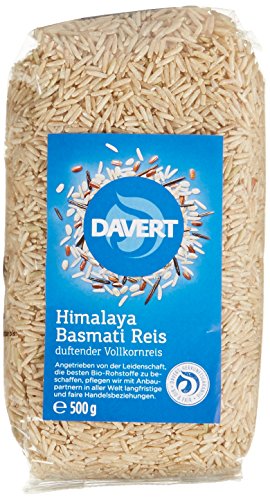 Davert Himalaya Basmati Reis braun, 4er Pack (4 x 500 g) - Bio