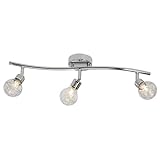 BRILLIANT Lampe Bulb Spotrohr 3flg chrom | 3x QT14, G9, 28W, geeignet für Stiftsockellampen (nicht enthalten) | Köpfe schwenkbar