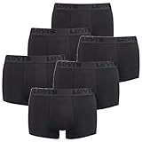 6er Pack Levis Men Premium Trunk Boxershorts Herren Unterhose Pant Unterwäsche, Farbe:Black, Bekleidungsgröße:S