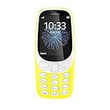 Nokia 3310 (2,4 Zoll Farbdisplay, 2MP Kamera, Bluetooth, Radio, MP3 Player, Dual Sim) gelb, 0.016