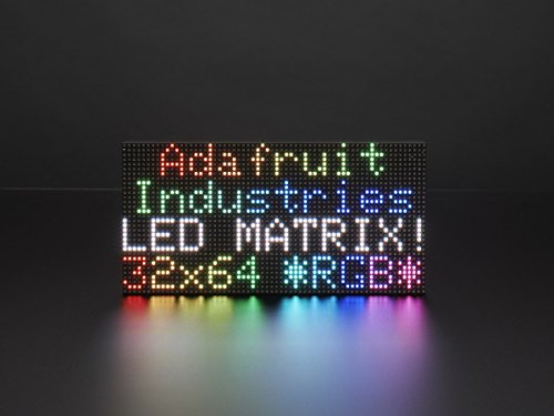 Adafruit RGB-LED-Panel 64x32 Matrix - Rastermaß 3mm