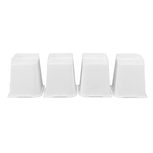 Oumefar 4-teiliger Möbelerhöhungsblock, Strapazierfähig, Trapezförmig, L-Form, 15,2 Cm Betterhöhung für Sofa und Tisch