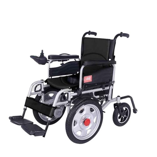 Leichter Elektro-Rollstuhl Outdoor Erwachsene Bequemer Powerchair Motorisierte Deluxe Rollstühle Behinderte Bequemer Scooter,Black